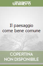 Il paesaggio come bene comune