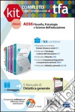 TFA. Classe A036 per prove scritte e orali. Manuale di teoria ed esercizi di filosofia, psicologia... Kit completo. Con software di simulazione libro