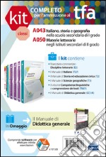 TFA. Classi A043-A050 per prove scritte e orali. Manuale di teoria ed esercizi. Italiano, storia... nella scuola media... Kit completo. Con software di simulazione libro