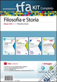 TFA. Filosofia e storia classe A19 (A037) per prove scritte e orali. Kit completo. Con software di simulazione libro