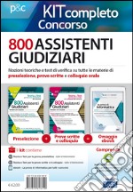 Concorso cancellieri. 800 Assistenti Giudiziari. Teoria e test per tutte le prove di selezione. Kit completo. Con Contenuto digitale per download e accesso on line libro