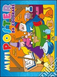 Mini poster da colorare. Blu. Ediz. illustrata libro