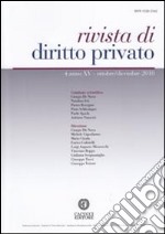 Rivista di diritto privato (2010). Vol. 4 libro