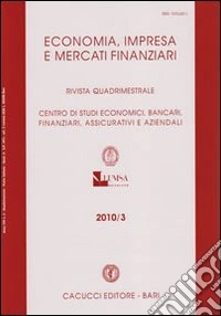 Economia, impresa e mercati finanziari (2010). Vol. 3 libro