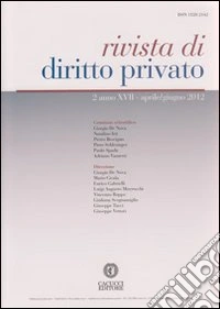 Rivista di diritto privato (2012). Vol. 2