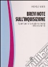 Brevi note sull'inquisizione. Spunti per una moderna teoria della sovranità libro