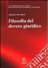 Filosofia del dovere giuridico libro