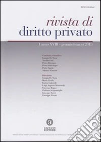 Rivista di diritto privato (2013). Vol. 1