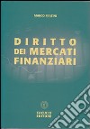 Diritto dei mercati finanziari libro