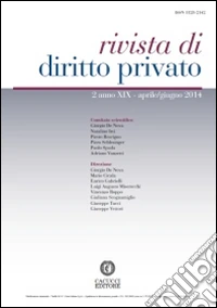 Rivista di diritto privato (2014). Vol. 2 libro