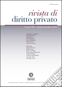 Rivista di diritto privato (2014). Vol. 3
