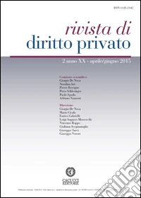 Rivista di diritto privato (2015). Vol. 2 libro