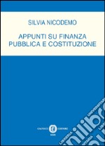 Appunti su finanza pubblica e costitizione libro