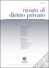 Rivista di diritto privato. Vol. 2 libro