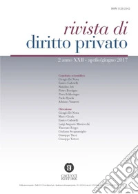 Rivista di diritto privato (2017). Vol. 2 libro