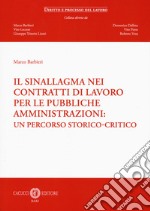 Il sinallagma nei contratti di lavoro per le pubbliche amministrazioni: un percorso storico-critico libro