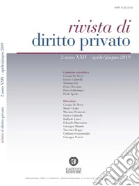Rivista di diritto privato (2019). Nuova ediz.. Vol. 2: Aprile-giugno libro