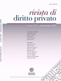 Rivista di diritto privato (2020). Vol. 2: Aprile-giugno libro