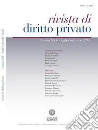 Rivista di diritto privato (2020). Vol. 3: Luglio-settembre libro