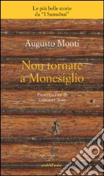 Non tornate a Monesiglio libro