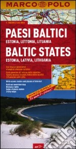 Paesi baltici, Estonia, Lettonia, Lituania 1:800.000 libro