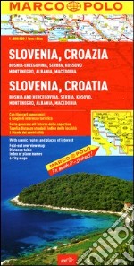 Slovenia, Croazia, Bosnia-Erzegovina, Serbia, Kossovo, Montenegro, Albania, Macedonia 1:800.000 libro