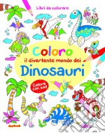 Coloro il divertente mondo dei dinosauri libro