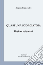 Quasi una scorciatoia. Elegie ed epigrammi libro