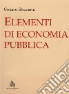 Elementi di economia pubblica libro