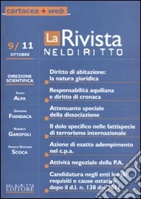 La rivista di Neldiritto (2011) (9) libro
