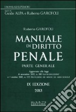 Manuale di diritto penale. Parte generale libro