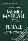 Memo manuale con schemi e tavole sinottiche di penale libro