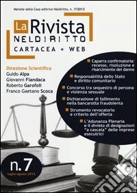 La rivista di Neldiritto (2013) (7) libro