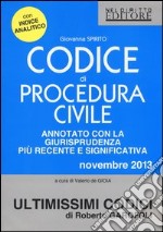 Codice di procedura civile. Annotato con la giurisprudenza più recente e significativa libro