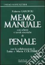 Memo manuale con schemi e tavole sinottiche di penale libro