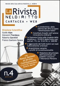 La rivista di Neldiritto (2014) (4) libro