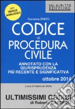 Codice di procedura civile. Annotato con la giurisprudenza più recente e significativa 2014 libro