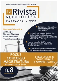La rivista di Neldiritto (2014) (8) libro