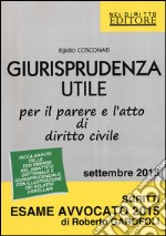 Giurisprudenza utile per il parere e l'atto di diritto civile