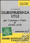 Giurisprudenza utile per il parere e l'atto di diritto civile libro