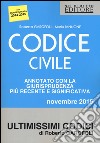 Codice civile. Annotato con la giurisprudenza più recente e significativa. Novembre 2015 libro