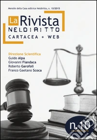 La rivista di Neldiritto (2015). Vol. 10 libro