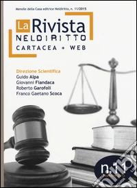 La rivista di Neldiritto (2015). Vol. 11 libro