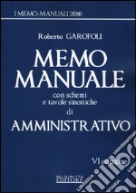 Memo manuale con schemi e tavole sinottiche di amministrativo