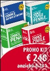 Kit 4 codici magistratura 2016 (Civile, penale, amministratico, civile+penale). Concorso magistratura. Con aggiornamento online libro