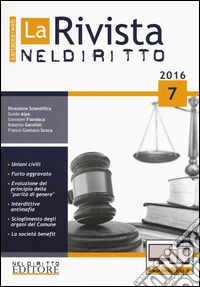 La rivista di Neldiritto (2016). Con aggiornamento online. Vol. 7 libro