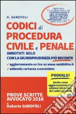 Codici di procedura civile e procedura penale annotati solo con la giurisprudenza più recente. Con aggiornamento online libro