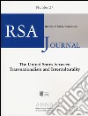 RSA journal. Rivista di studi americani. Vol. 27: The United States between transnationalism and interculturality libro