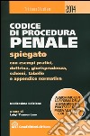 Codice di procedura penale spiegato con esempi pratici, dottrina, giurisprudenza, schemi, tabelle e appendice normativa libro