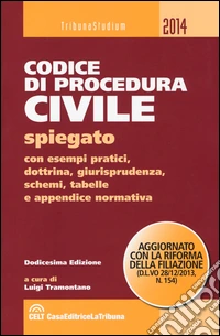 Codice di procedura civile spiegato con esempi pratici, dottrina, giurisprudenza, schemi, tabelle e appendice normativa libro